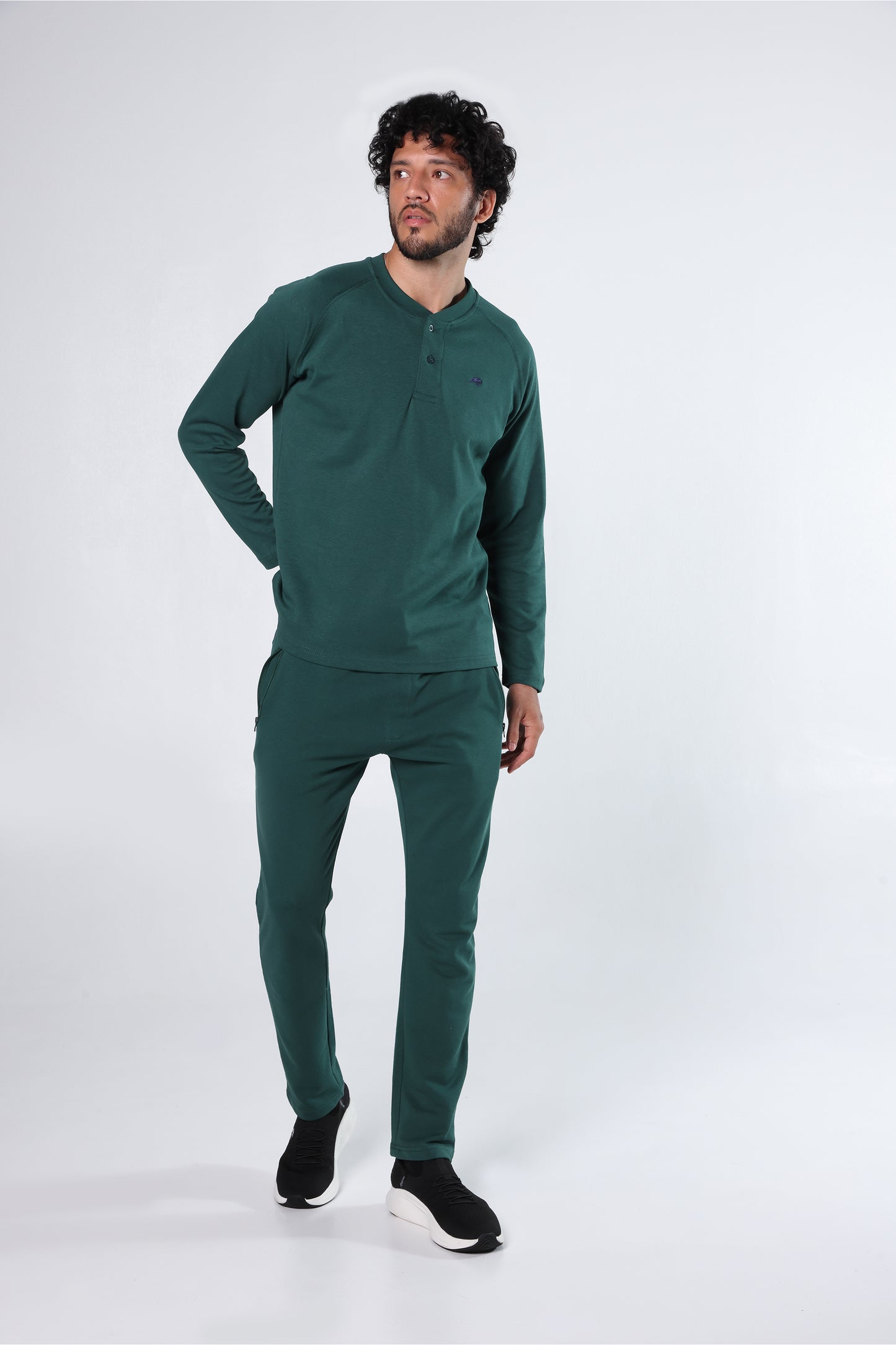 Athleisure Long Sleeve Henley