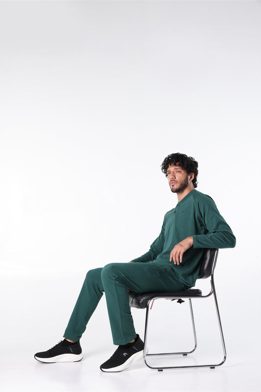 Athleisure Long Sleeve Henley