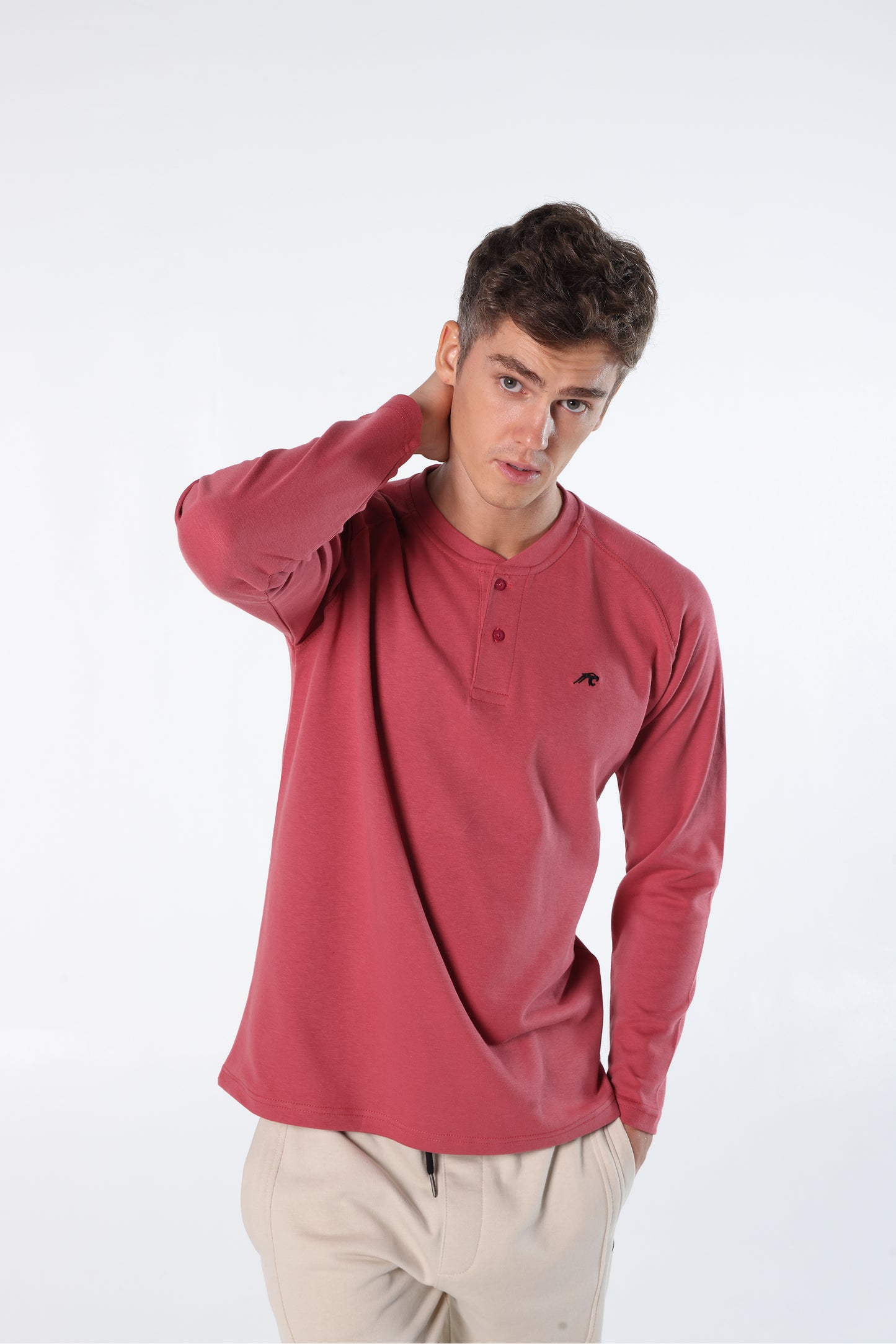 Athleisure Long Sleeve Henley