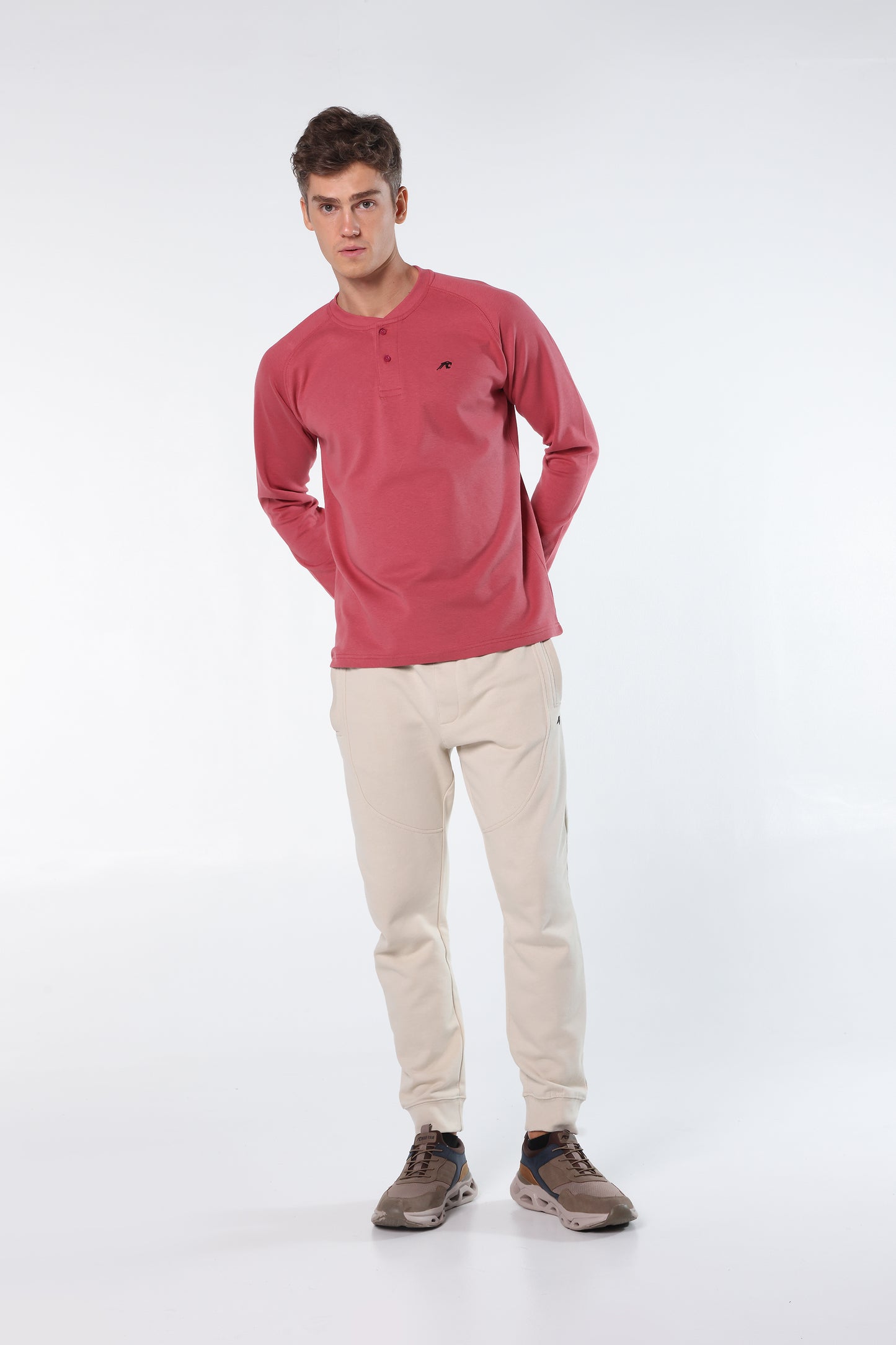 Athleisure Long Sleeve Henley