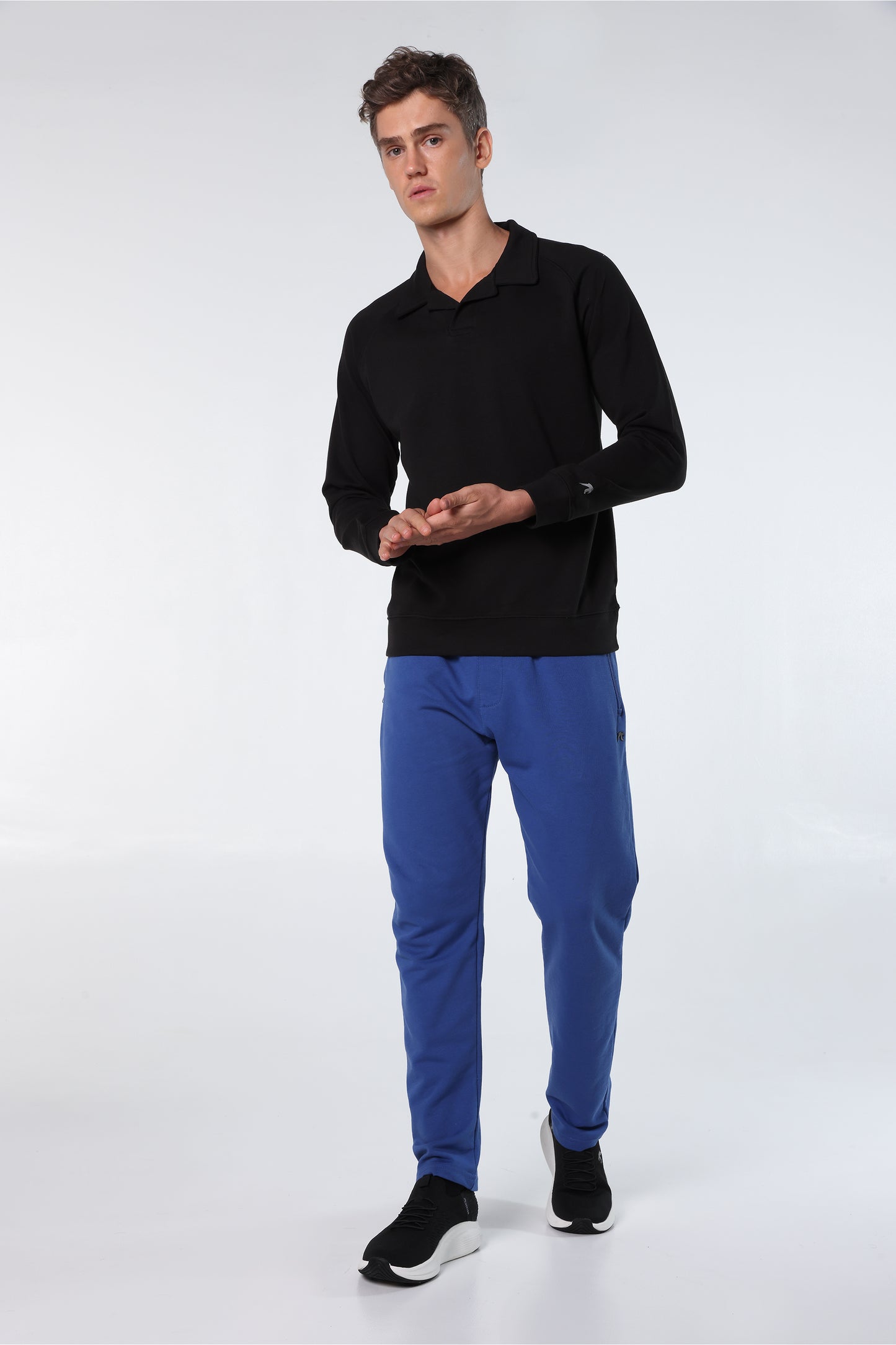 Athleisure Sweatshirt Polo