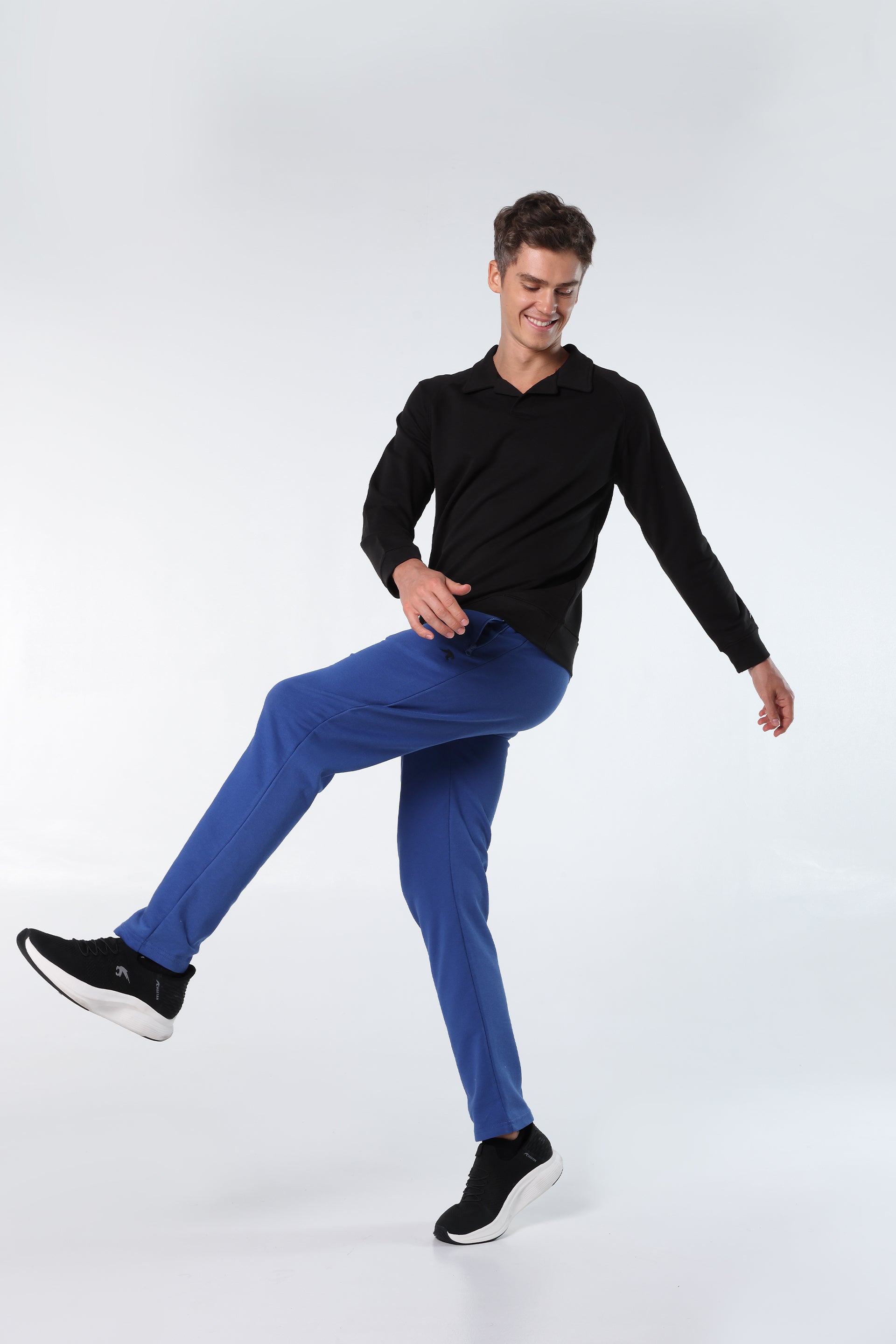 Athleisure Sweatshirt Polo