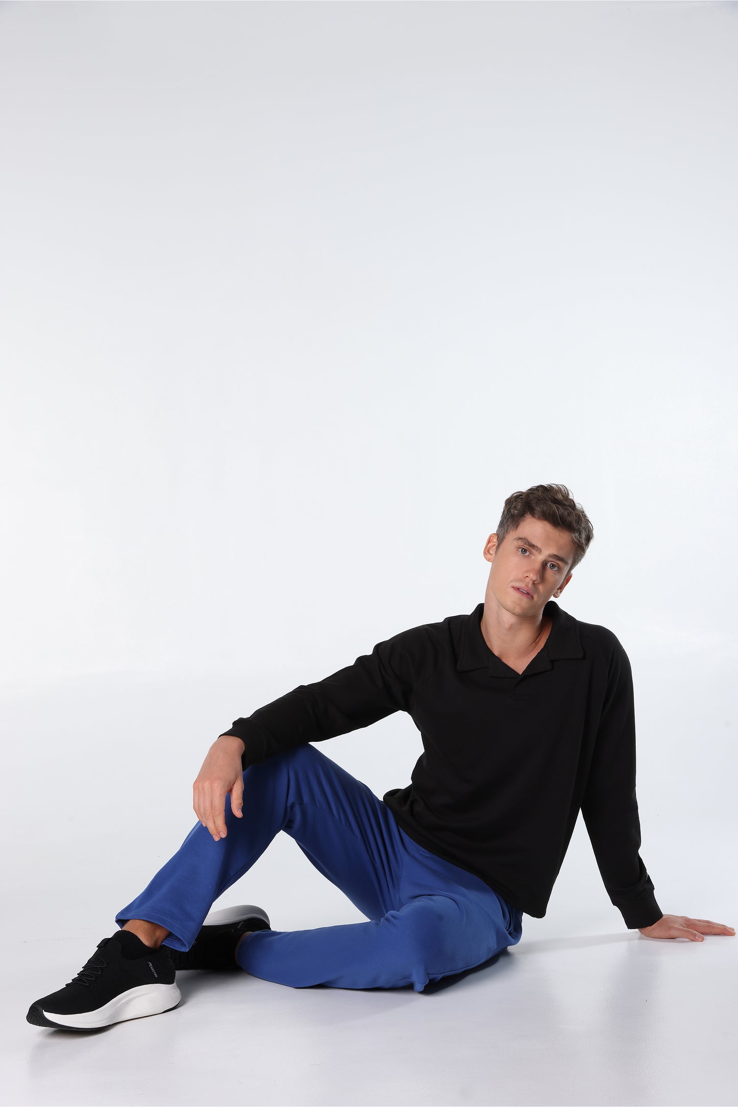 Athleisure Sweatshirt Polo