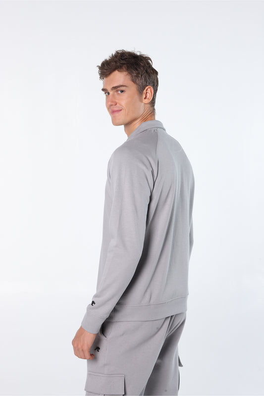 Athleisure Sweatshirt Polo