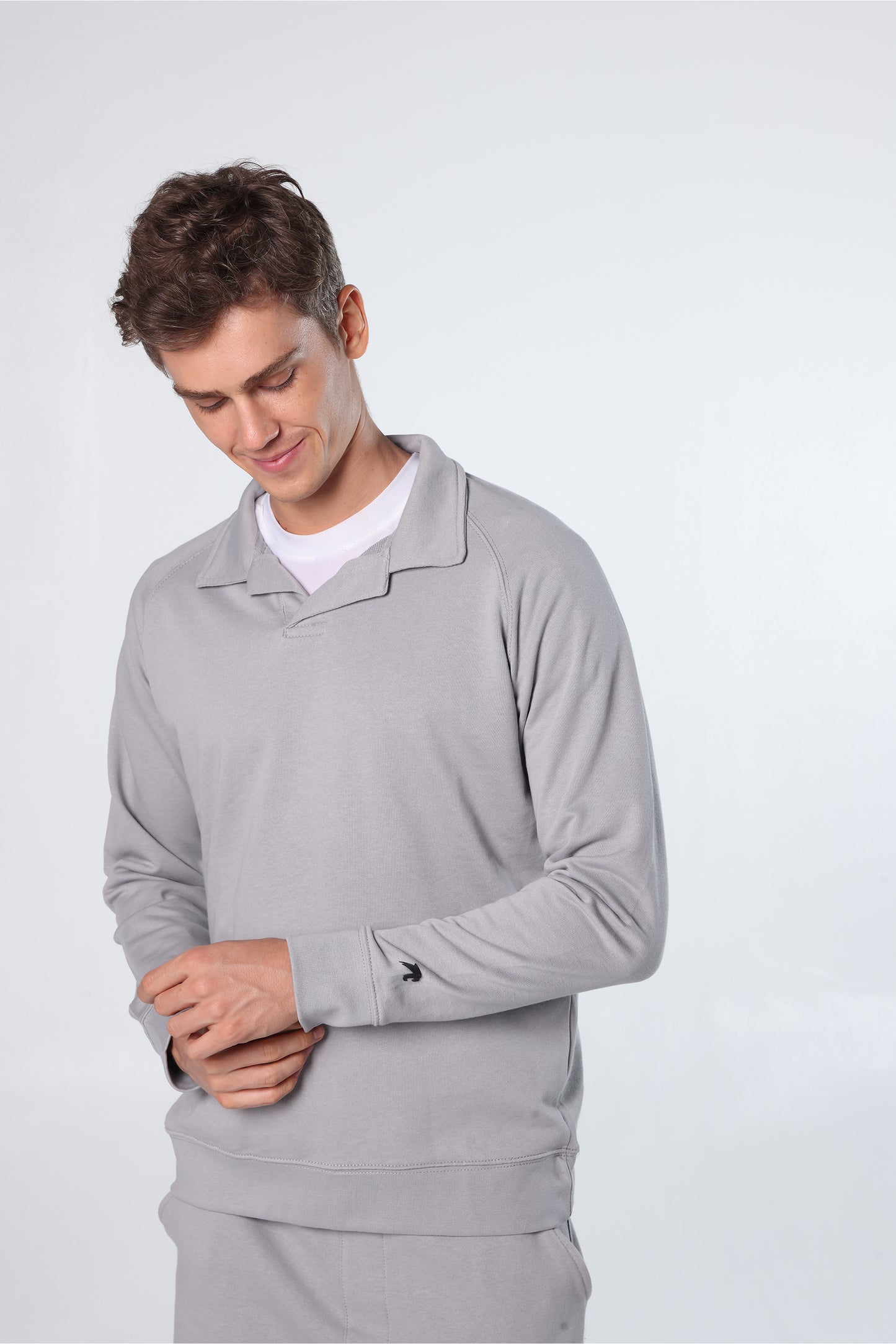 Athleisure Sweatshirt Polo