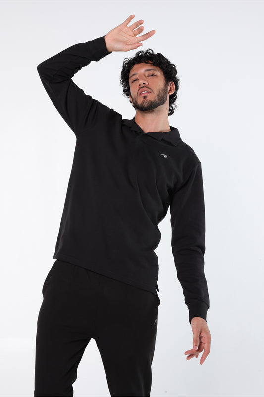 Athleisure Long Sleeve Polo