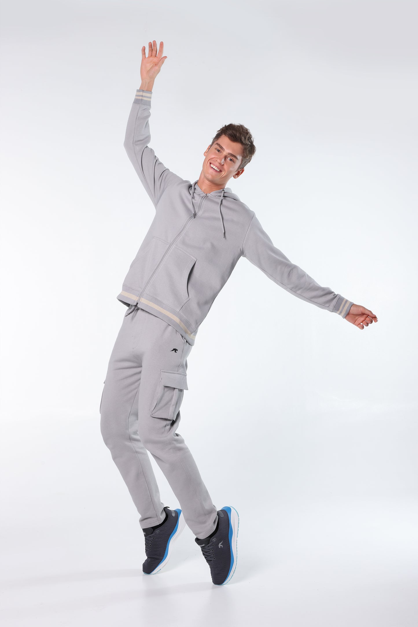 Athleisure Zip Hoodie with Y/D Trims