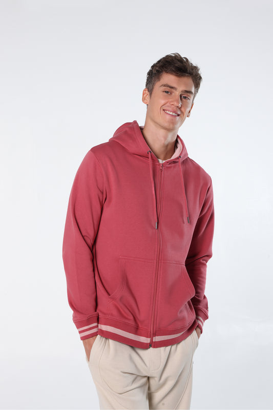 Athleisure Zip Hoodie with Y/D Trims