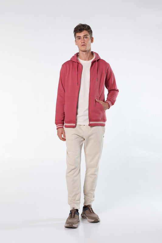 Athleisure Zip Hoodie with Y/D Trims