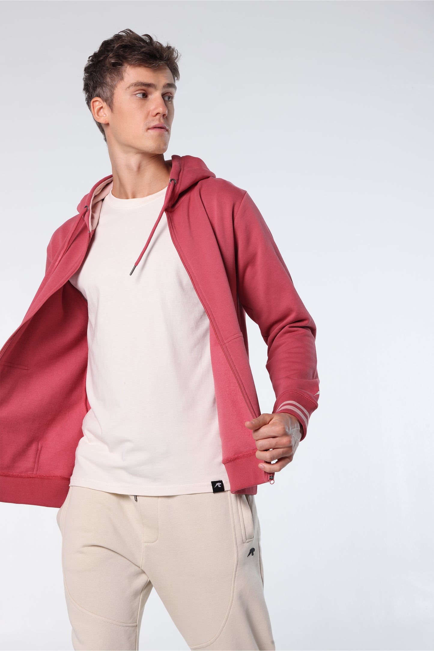 Athleisure Zip Hoodie with Y/D Trims