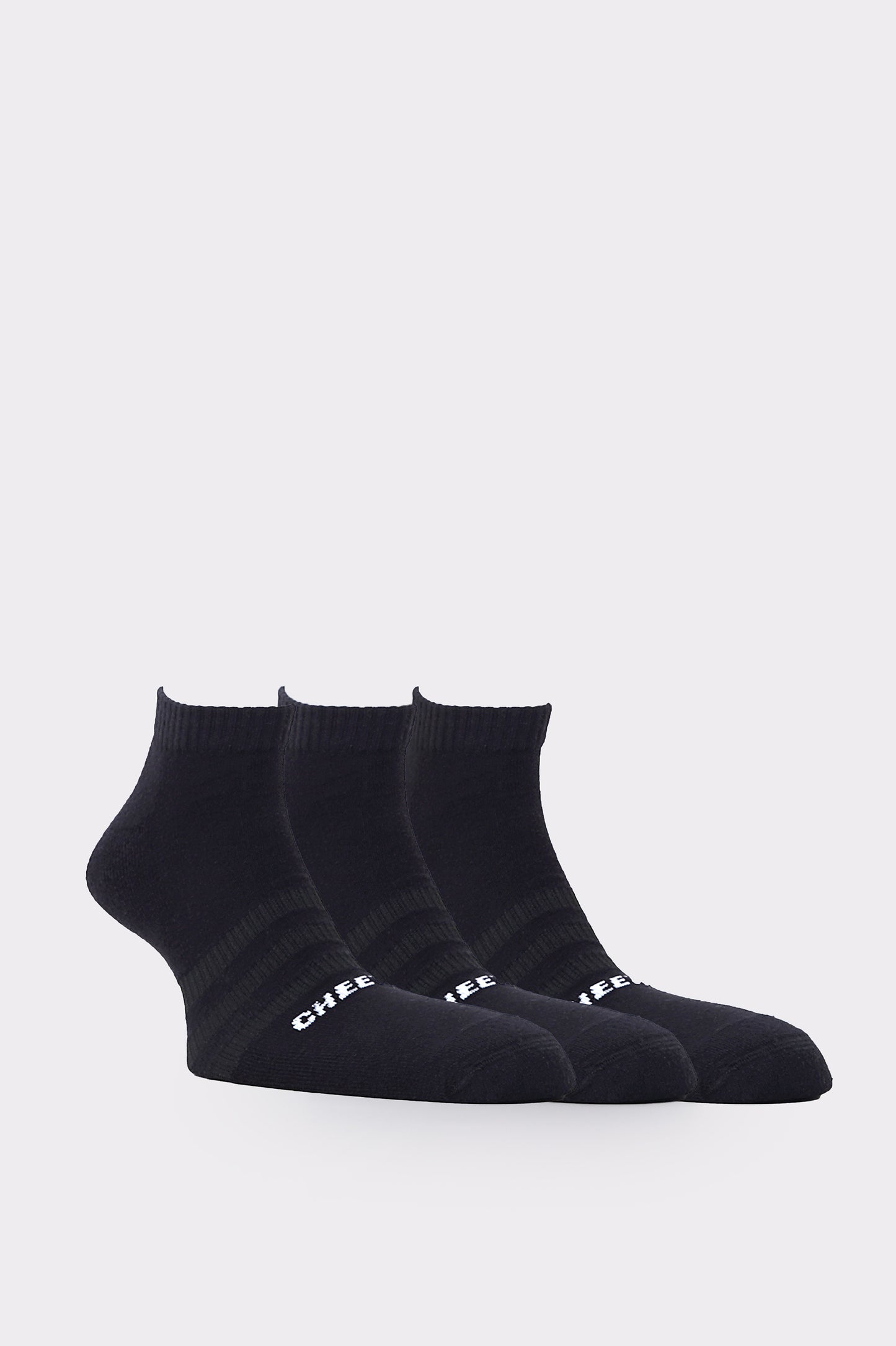 Low Cut Socks Black 3pc