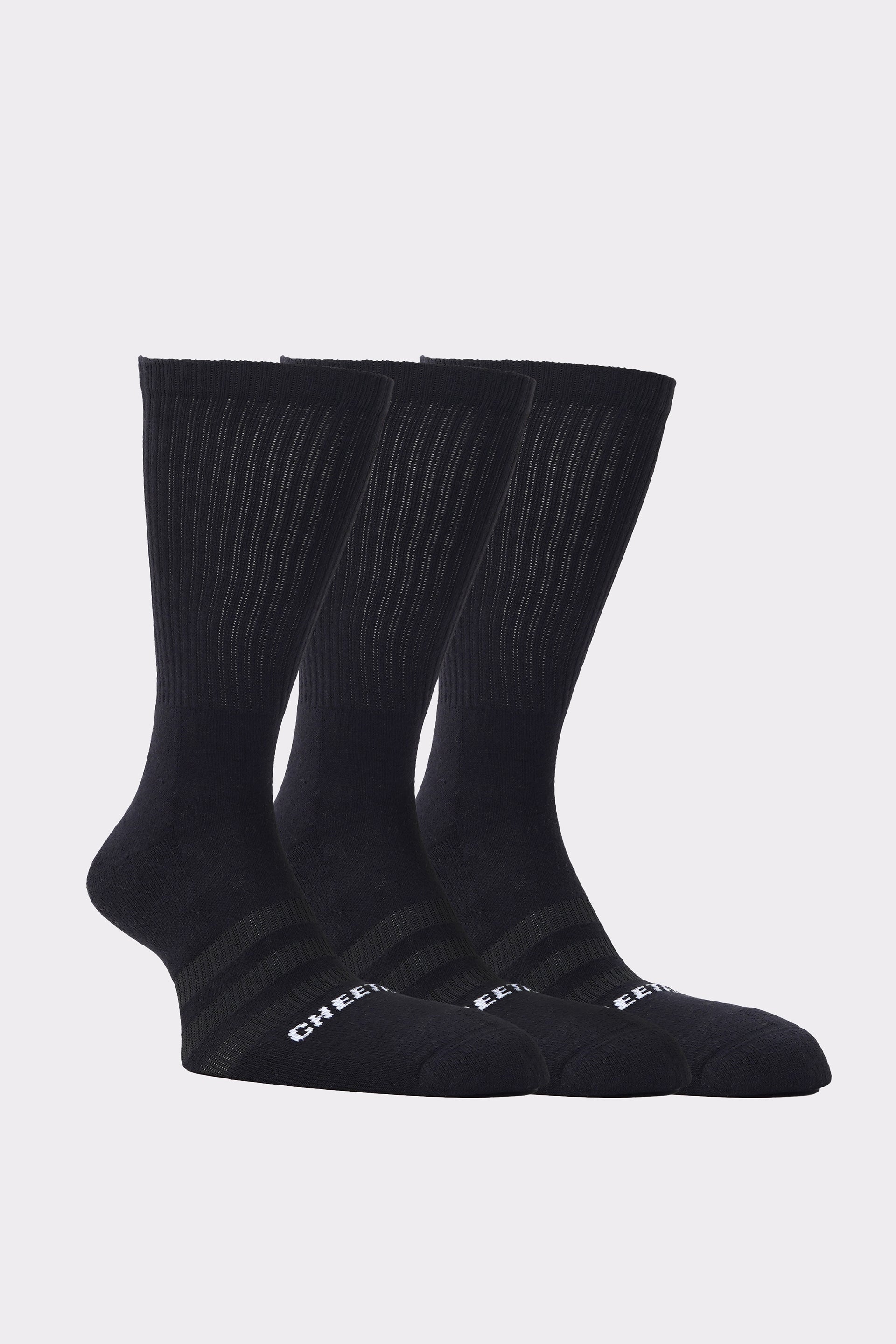 Crew Socks Black 3pc