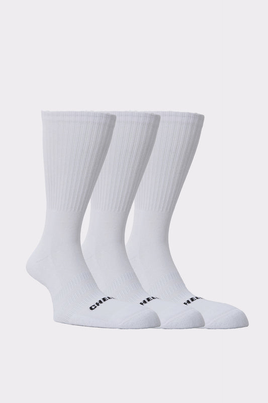 Crew Socks White 3pc