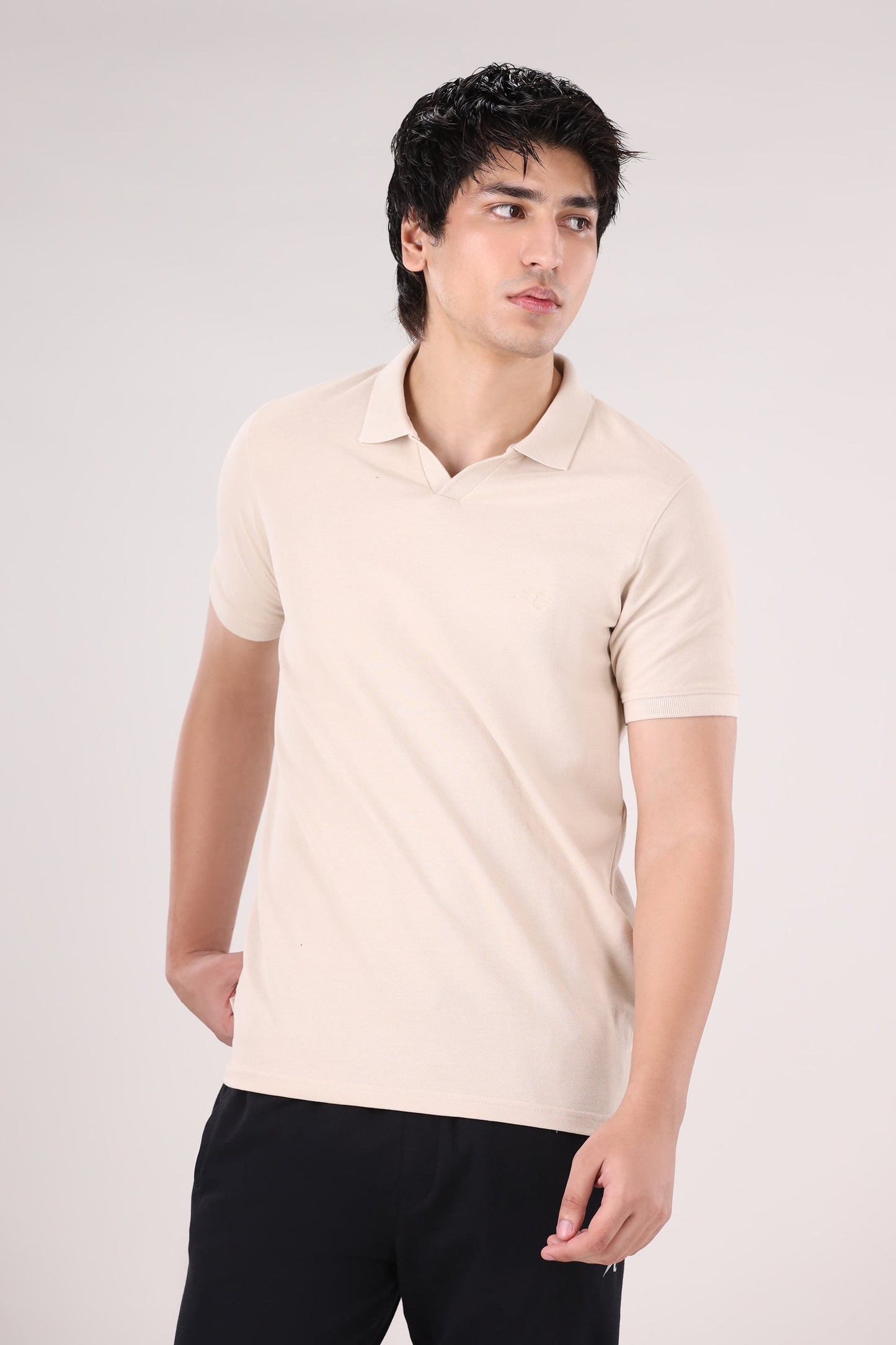 Athleisure V Notch Polo