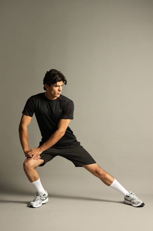 Activewear Contrast Piping Tee