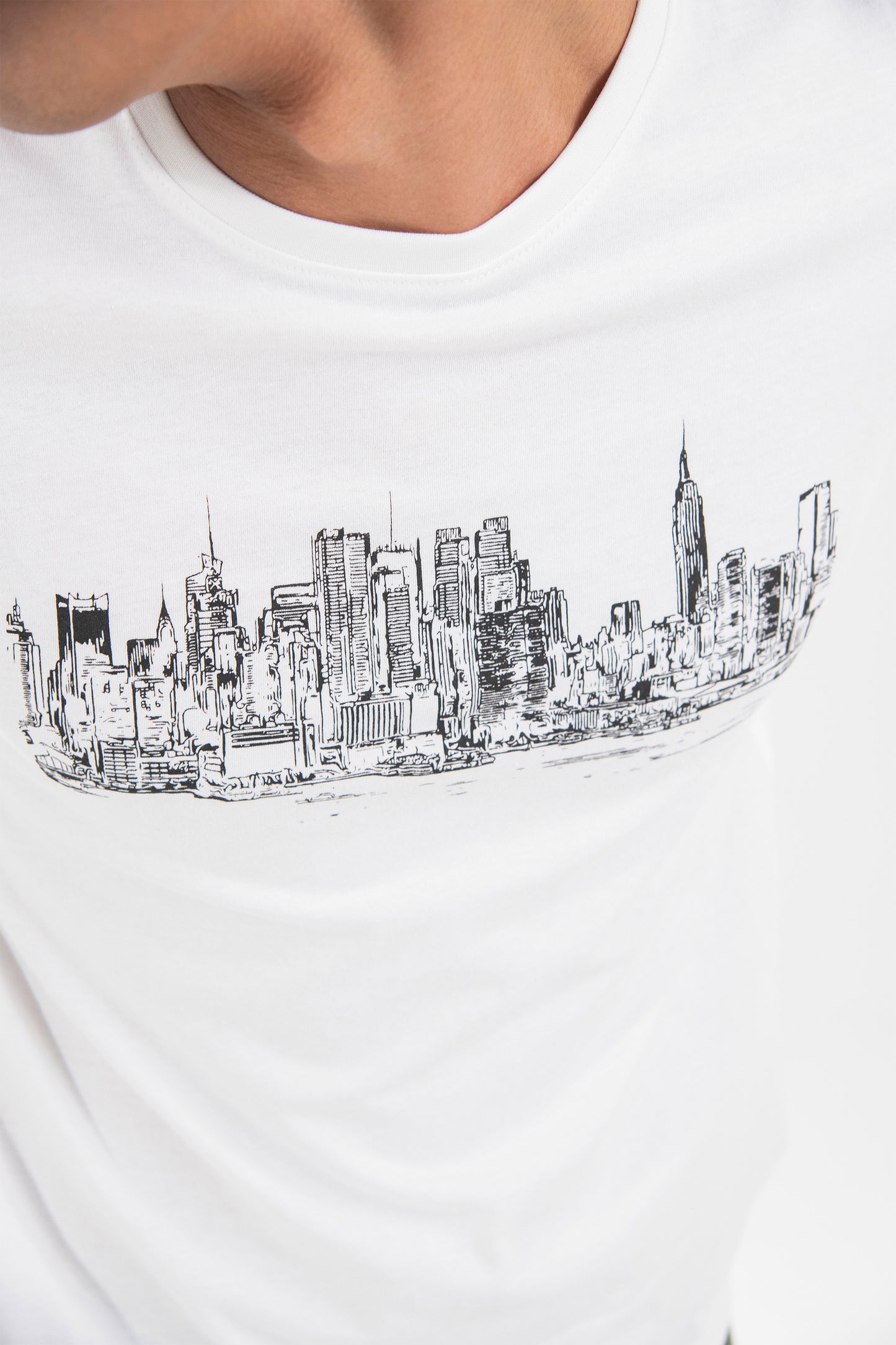 White Graphic Tee