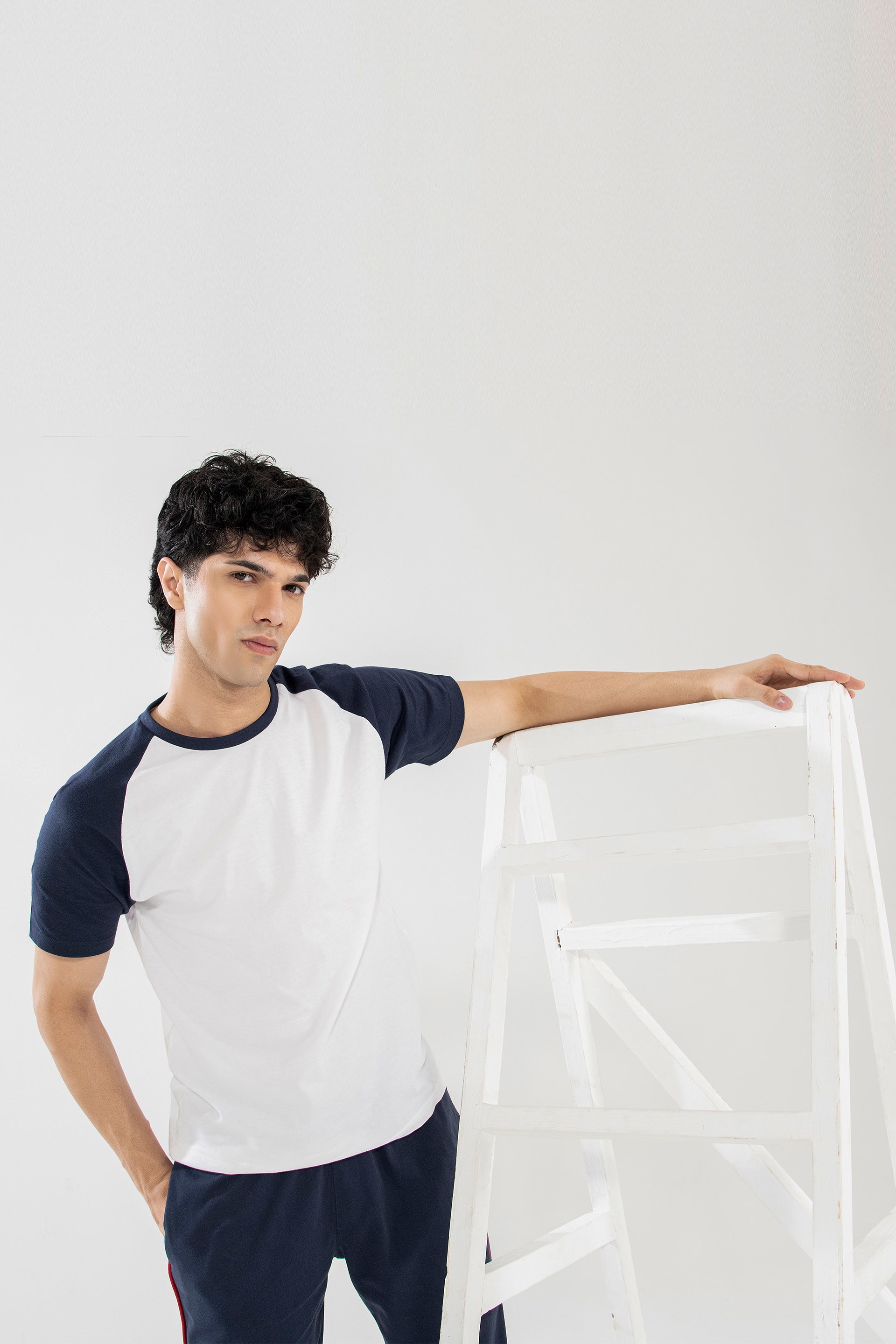 White Raglan